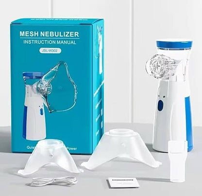 Portable Mesh Nebulizer – Silent USB/Battery Inhaler for Kids & Adults ✨