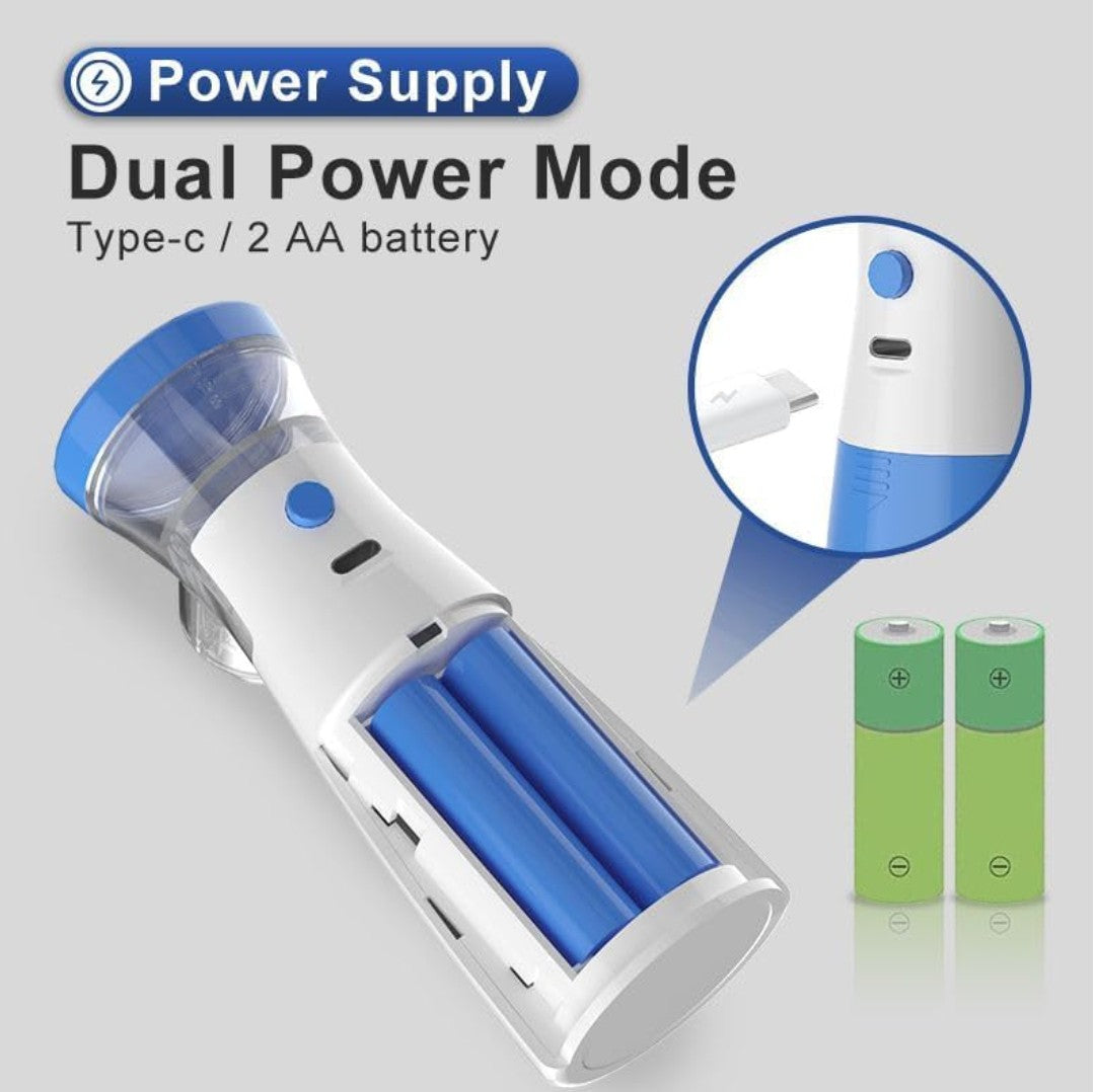 Portable Mesh Nebulizer – Silent USB/Battery Inhaler for Kids & Adults ✨