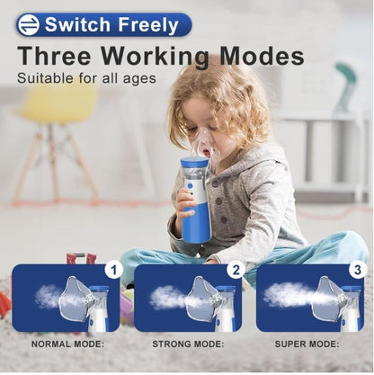 Portable Mesh Nebulizer – Silent USB/Battery Inhaler for Kids & Adults ✨
